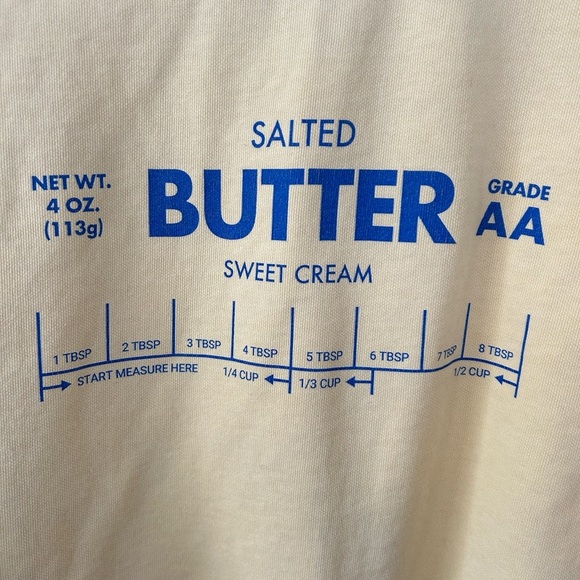 Butter Lovers Sweatshirt Salted and Sweet Cream Size Small - Picture 5 of 6